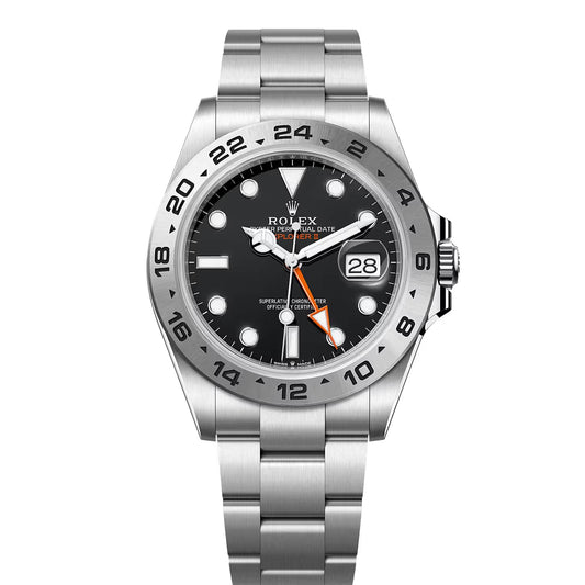 Rolex Explorer II Automatic Black Dial Stainless Steel Chain Men’s Watch
