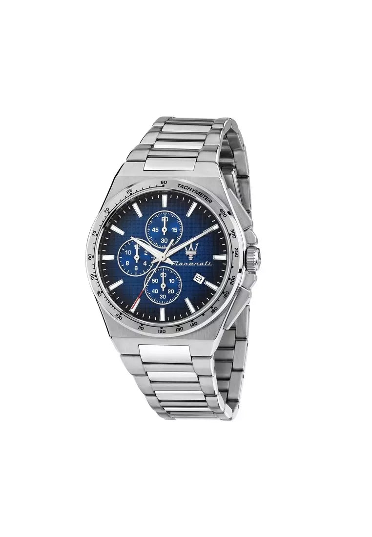 Maserati Velocita R8873653003 Chronograph Quartz Blue Dial Silver-Tone Stainless Steel Chain Men’s Watch