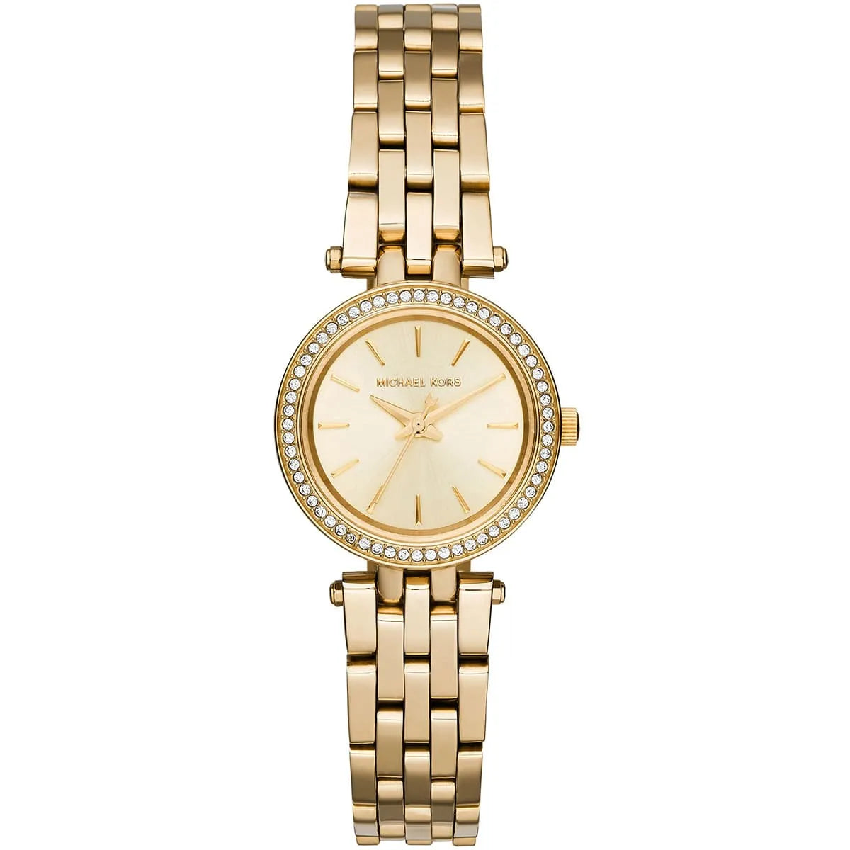 Michael Kors Darci Petite MK3295 Quartz Full Golden-Tone Stainless Steel Chain Ladies Watch
