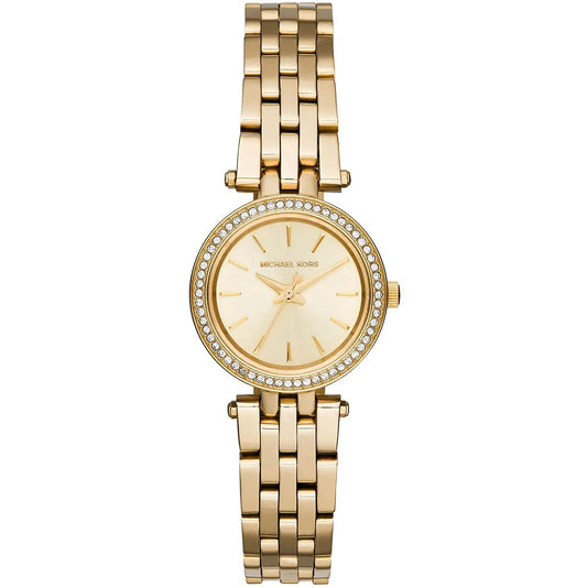 Michael Kors Darci Petite MK3295 Quartz Full Golden-Tone Stainless Steel Chain Ladies Watch