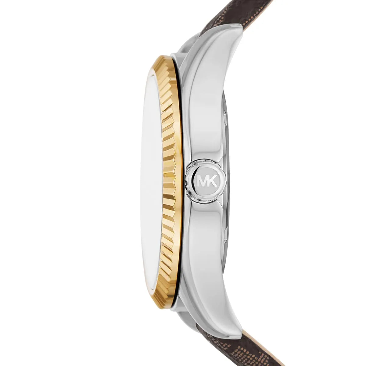 Michael Kors Lexington MK4745 Quartz White Dial Genuine Leather Strap Ladies Watch