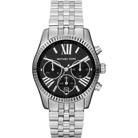 Michael Kors Lexington MK5708 Chronograph Quartz Silver-Tone Stainless Steel Chain Ladies Watch