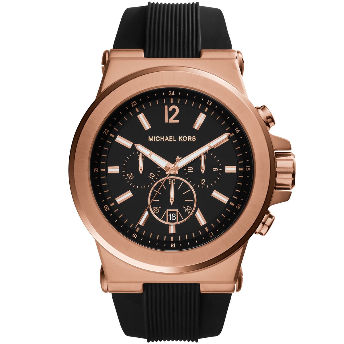 Michael Kors MK8184 Chronograph Quartz Silicon Strap Men’s Watch