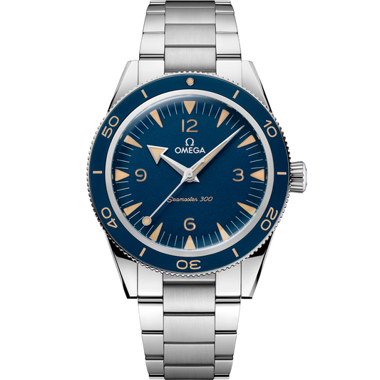 Omega Seamaster 300M Co-Axial Master Chronometer Automatic Blue Dial Stainless Steel Chain Men’s Watch