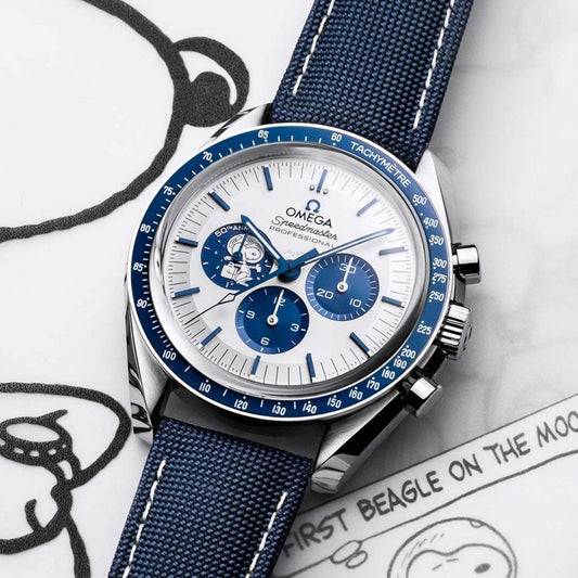 Omega Speedmaster Silver Snoopy Apolo Xiii Automatic Stainless Steel Chain Men's Watch