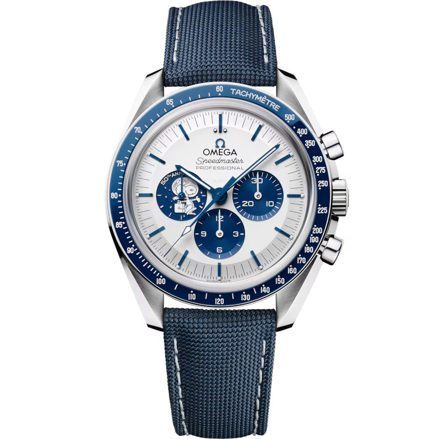Omega Speedmaster Silver Snoopy Award 50th Anniversary Multifunctional Men's Watch