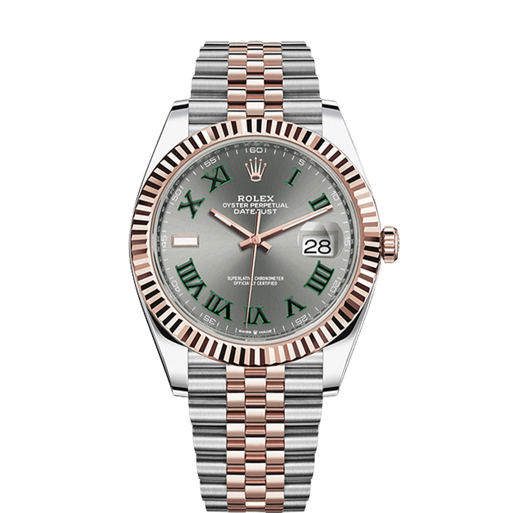 Rolex Datejust Wimbledon Oyster Perpetual Automatic Stainless Steel Chain Men’s Watch