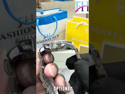 Michael Kors Mini Bryant MK7539 Chronograph Quartz Silver-Tone Stainless Steel Chain Ladies Watch