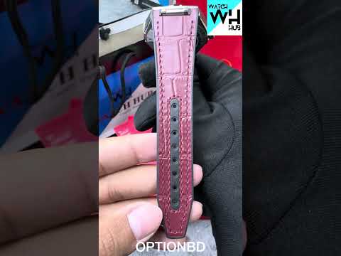 Omega Constellation Co-Axial Master Chronometer Automatic Burgundy Color Leather Strap Men's Watch