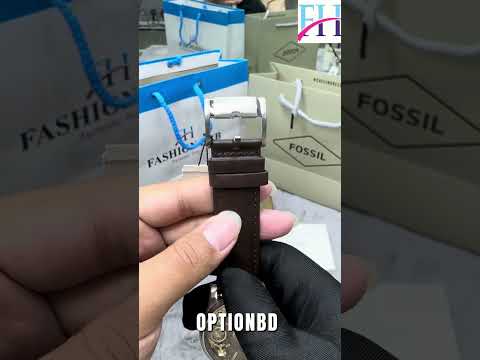 Fossil Twist ME1098 Multifunctional Grey Taupe Dial Automatic Genuine Leather Strap Men’s Watch