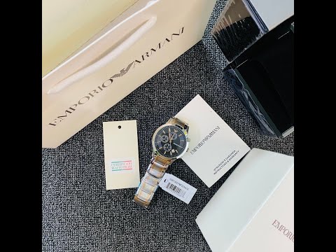 Ar11265 Emporio Armani AR11165 Chronograph Quartz Stainless Steel Chain Men’s ...