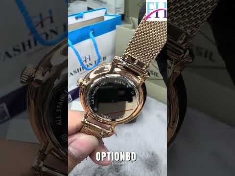 Fossil Jacqueline ES4628 Quartz Rose Gold-Tone Stainless Steel Mesh Bracelet Women’s Watch