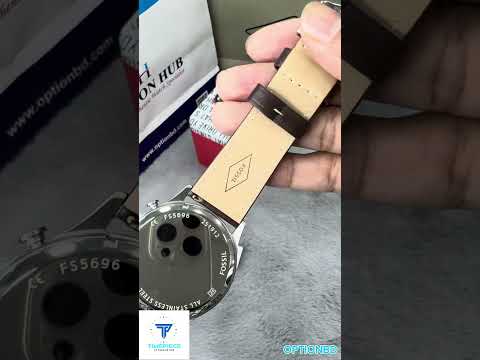 Fossil Forrester FS5696 Chronograph White Dial Quartz Genuine Leather Strap Men’s Watch