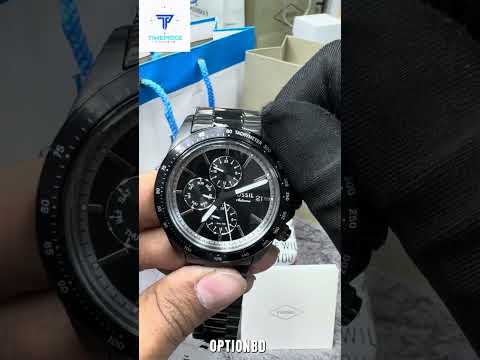 Fossil Autocross BQ2875 Chronograph Quartz Black Dial Stainless Steel Chain Men’s Watch