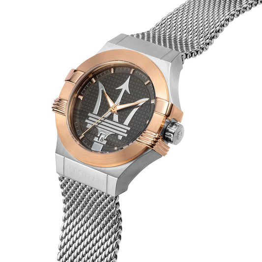 Maserati Potenza R8853108007 Quartz Gray Dial Stainless Steel Mesh Chain Men’s Watch