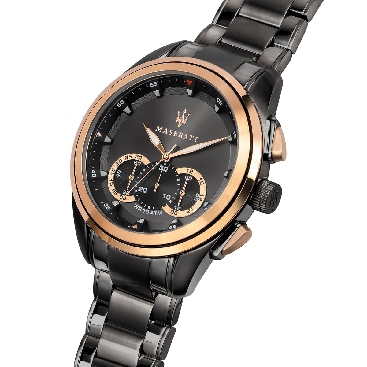 Maserati Traguardo R8873612016 Chronograph Quartz Black Dial Stainless Steel Full Black Tone Chain Men’s Watch