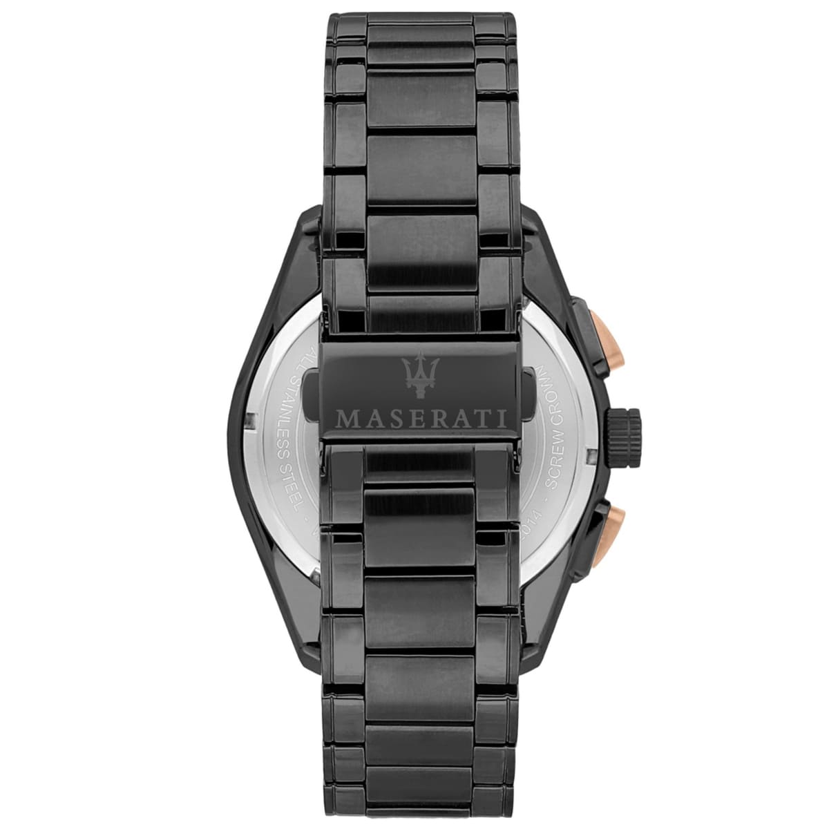 Maserati Traguardo R8873612016 Chronograph Quartz Black Dial Stainless Steel Full Black Tone Chain Men’s Watch