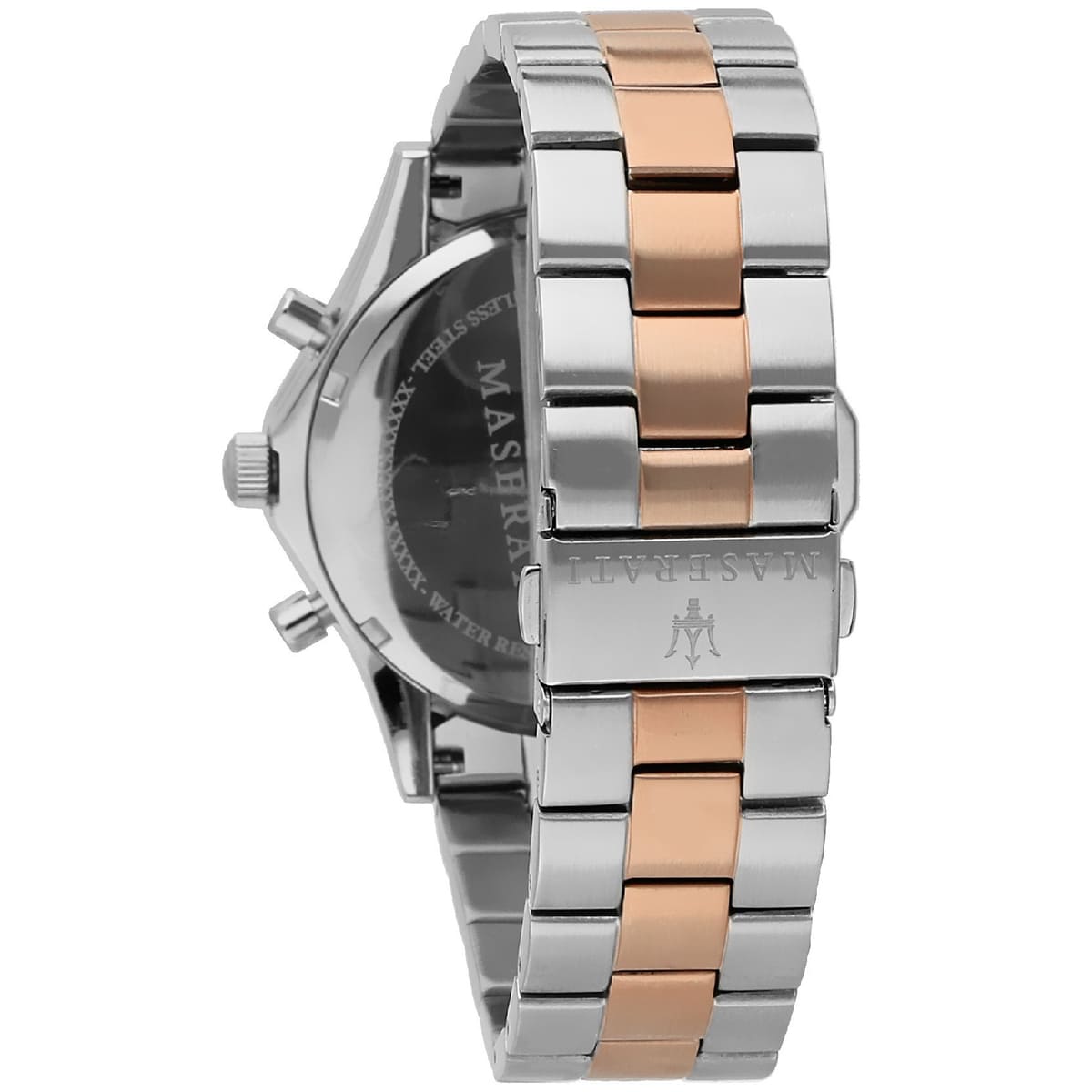 Maserati Circuito R8873627004 Chronograph Quartz Black Dial Two-Tone Stainless Steel Chain Men’s Watch