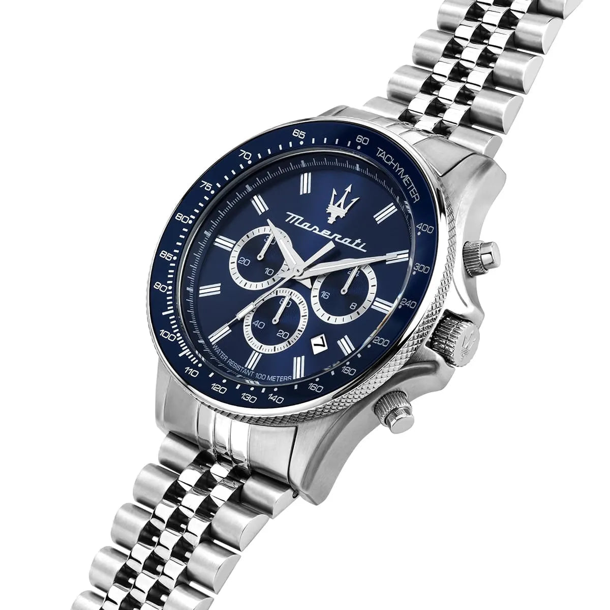 Maserati Sfida R8873640025 Chronograph Quartz Blue Dial Stainless Steel Chain Men’s Watch
