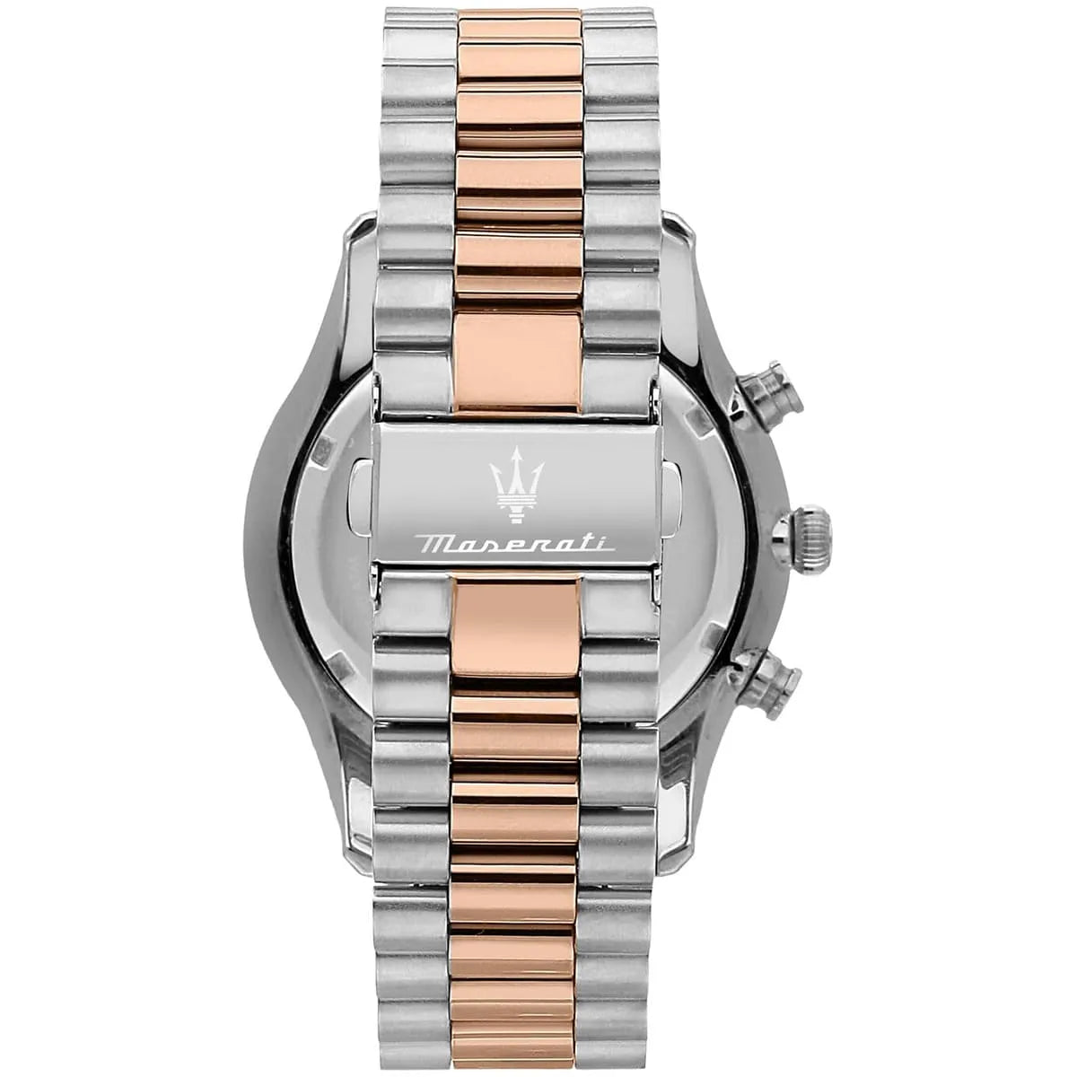 Maserati Tradizione R8873646002 Chronograph Quartz White Dial Two-Tone Stainless Steel Chain Men’s Watch