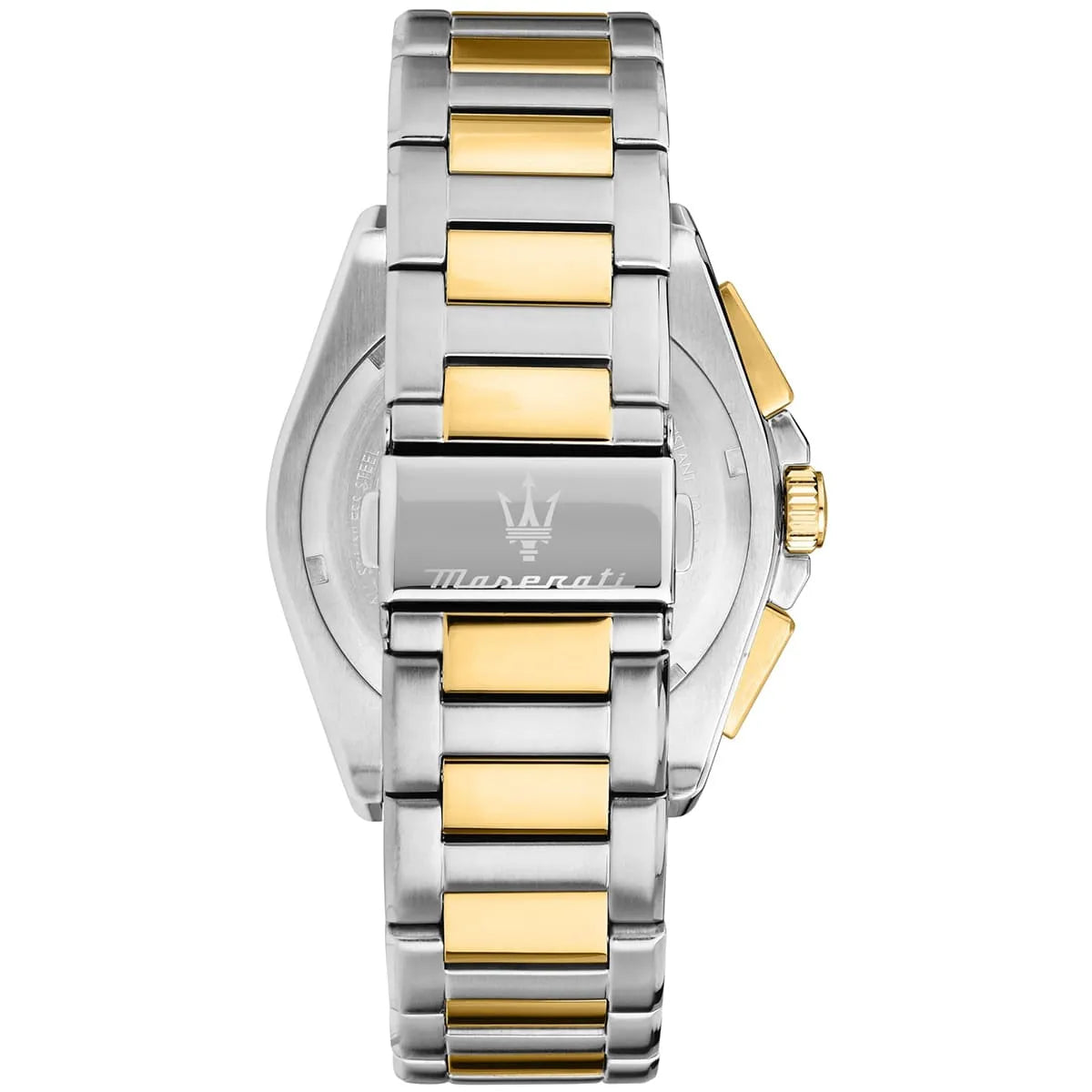 Maserati Velocita R8873652003 Chronograph Quartz Black Dial Two-Tone Stainless Steel Chain Men’s Watch