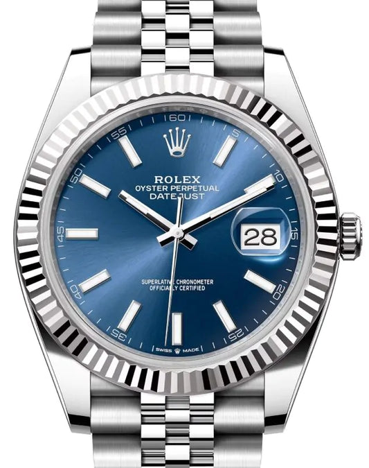 Rolex Datejust Ref: 126334-0002 Stainless Steel Blue Dial Jubilee Bracelet 41mm Swiss 1:1 Mirror Grade Men’s Watch
