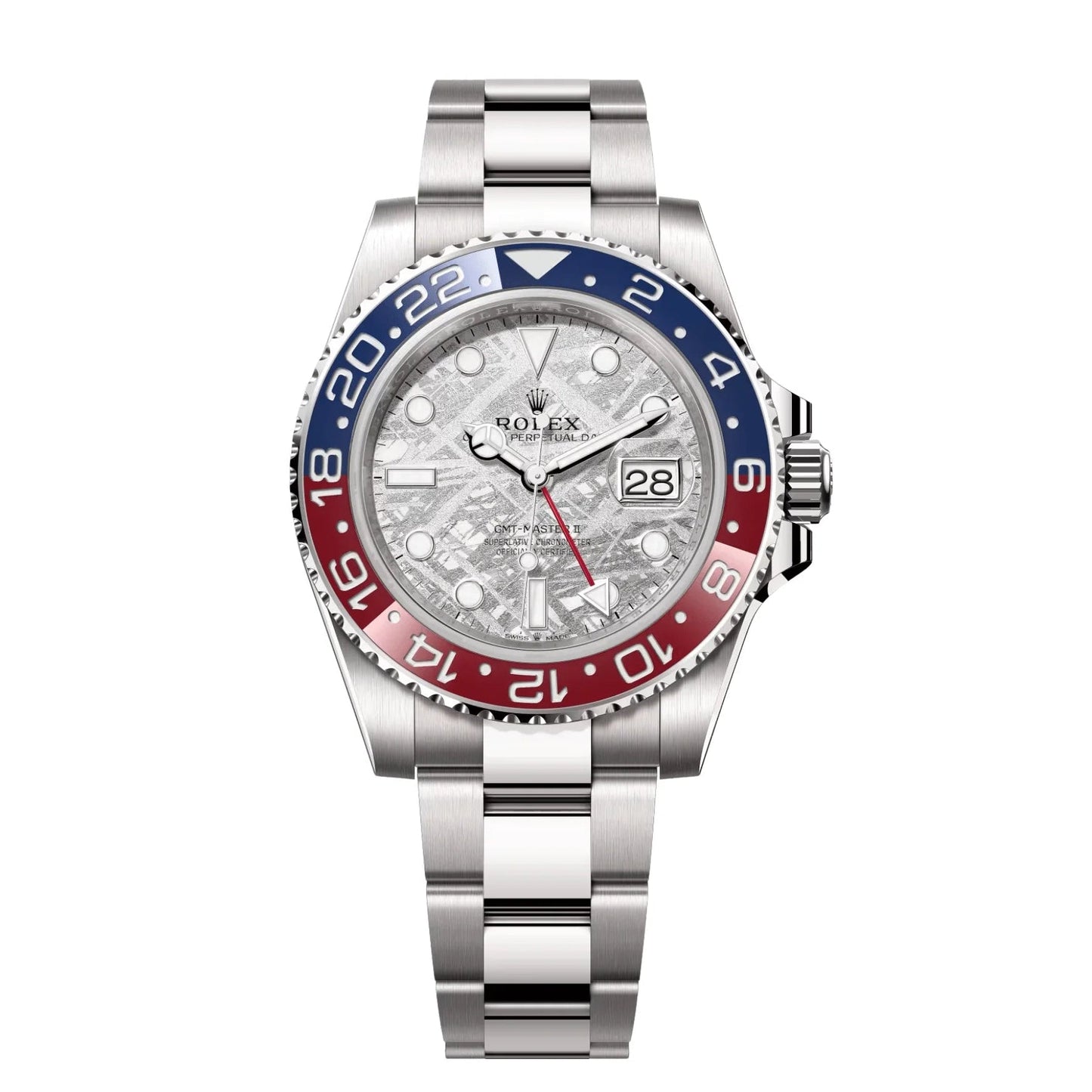 Rolex GMT Master II Meteorite Dial Pepsi Edition  Automatic Stainless Steel Chain Men’s Watch