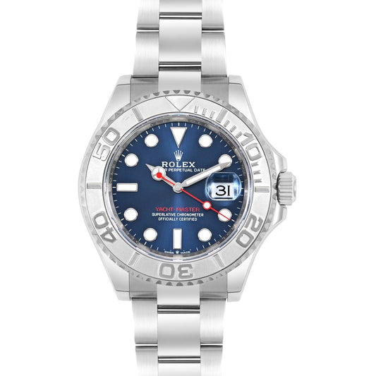 Rolex Yacht-Master Automatic Silver Color with Blue Dial Stainless Steel Chain Men’s Watch
