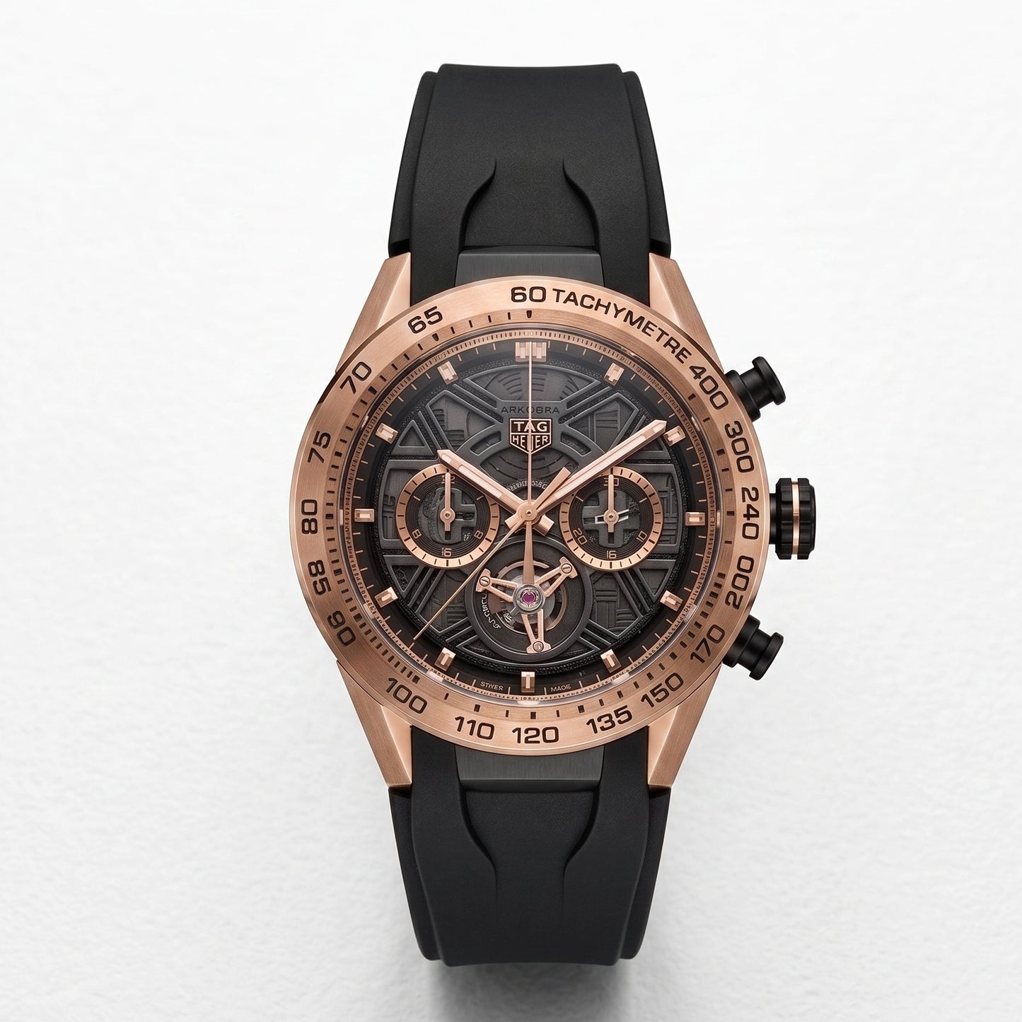 TAG Heuer Carrera Chronograph Tourbillon Extreme Sport Quartz Chronograph Silicon Strap Men’s Watch