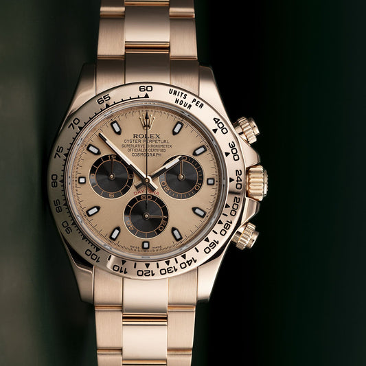 Rolex Daytona Full Rose Gold With Rose Gold Dial Oyster Perpetual Automatic Stainless Steel Chain Men’s Watch