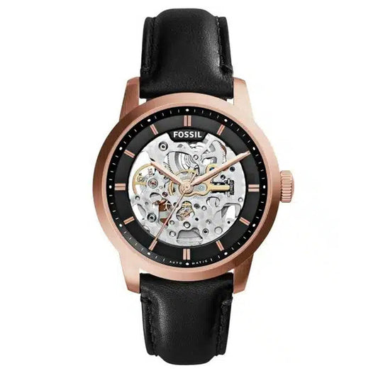 Fossil Townsman ME3084 Skeleton Automatic Genuine Leather Strap Men’s Watch