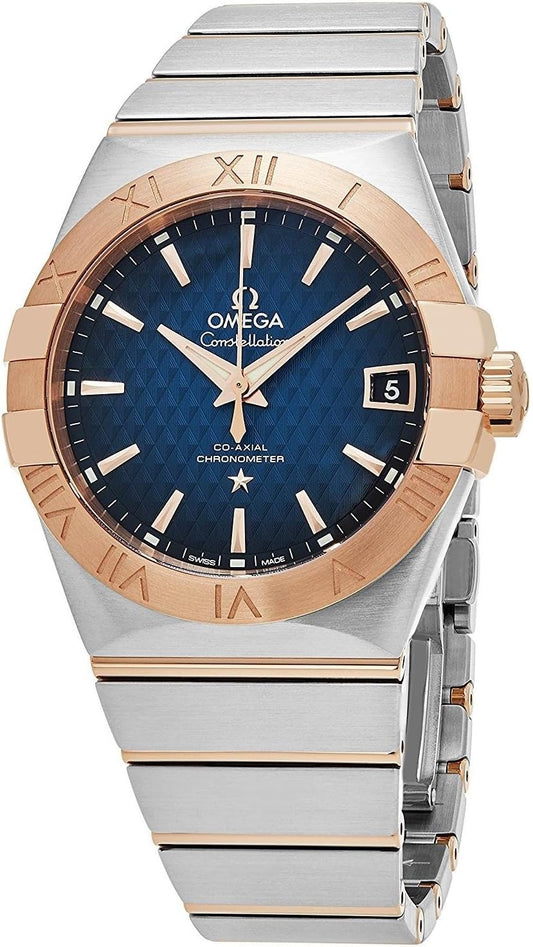Omega Constellation Dualtone Automatic Stainless Steel Chain Men's Watch