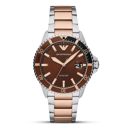 Emporio Armani AR11340 Dual Tone Quartz Stainless Steel Chain Men’s Watch
