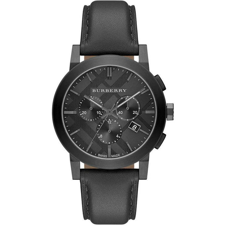 Burberry BU9364 Chronograph Quartz Genuine Leather Strap Men’s Watch
