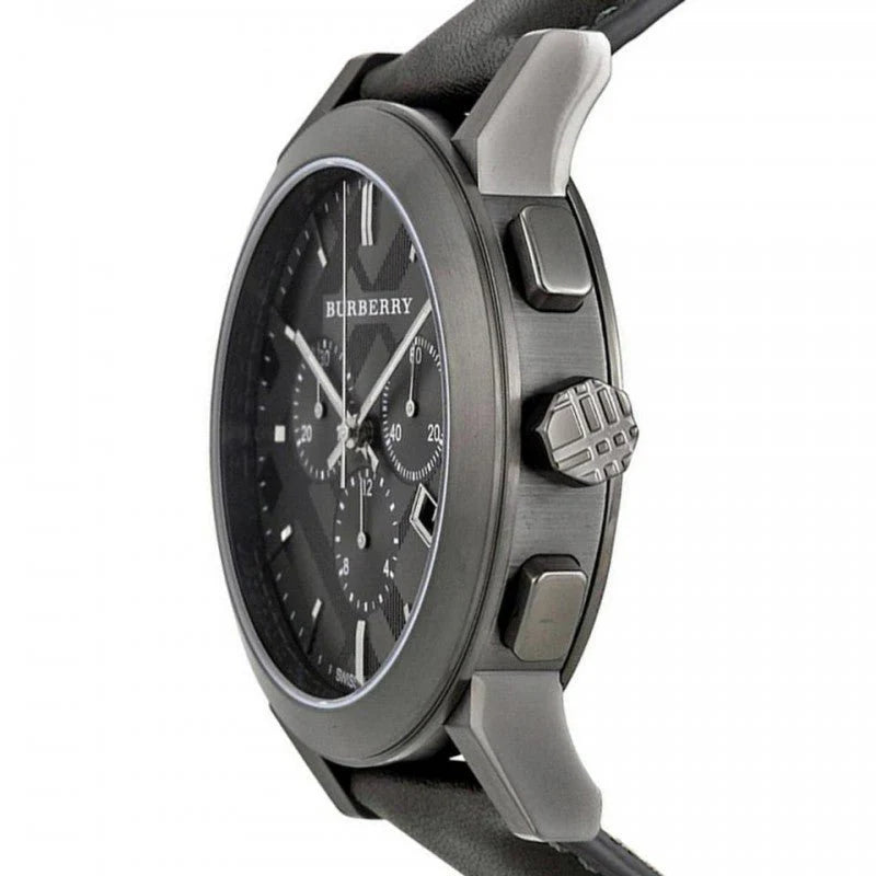 Burberry BU9364 Chronograph Quartz Genuine Leather Strap Men’s Watch