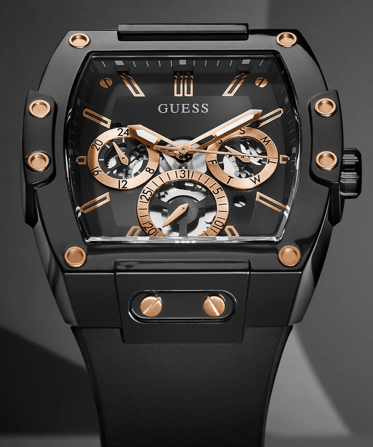 Guess GW0203G8 Quartz Silver Silicon Strap Men’s Watch
